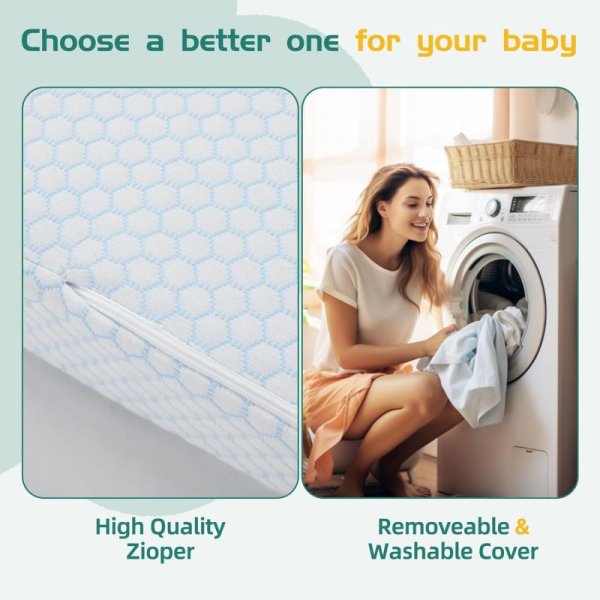 便攜折疊嬰兒床墊凝膠記憶棉床墊涼感夏季三折折疊軟墊嬰兒床墊子