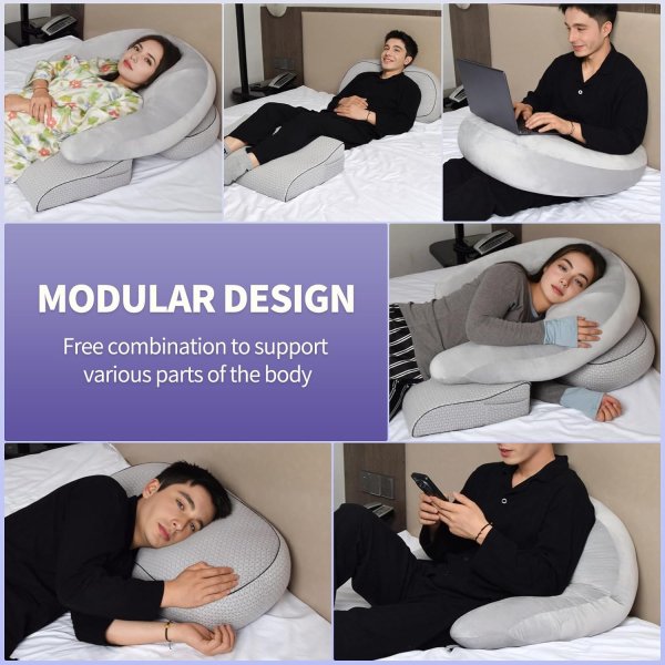 三合一支撐面枕，解決俯臥期全身不適