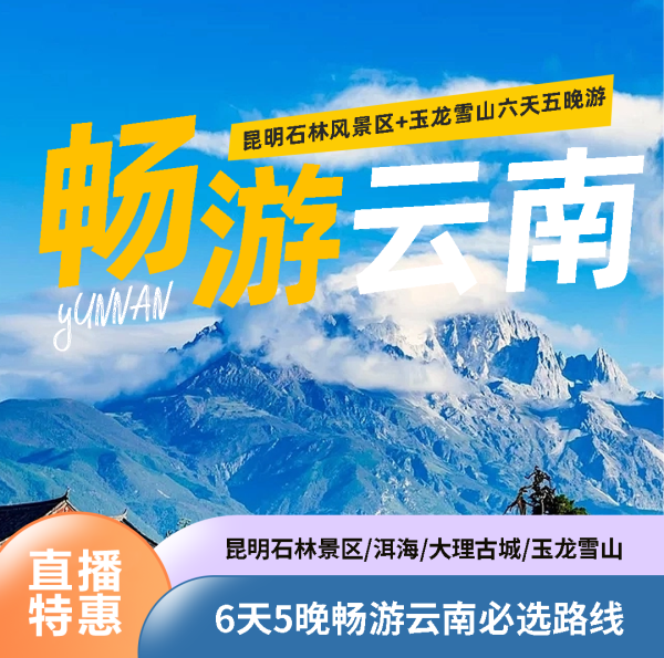 云南昆大丽6天5晚风花雪月之旅