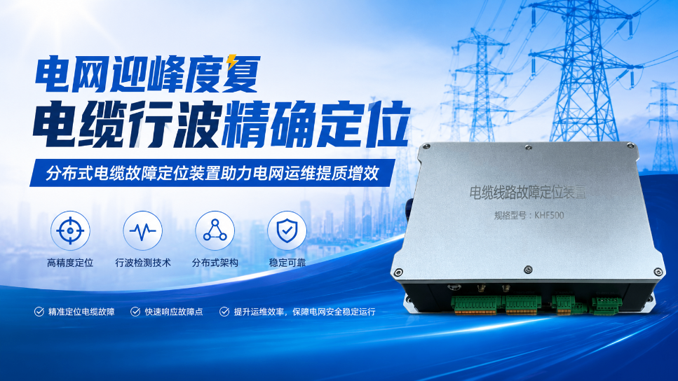 電網迎峰度夏 電纜行波精確定位：分布式電纜故障定位裝置助力電網運維提質增效