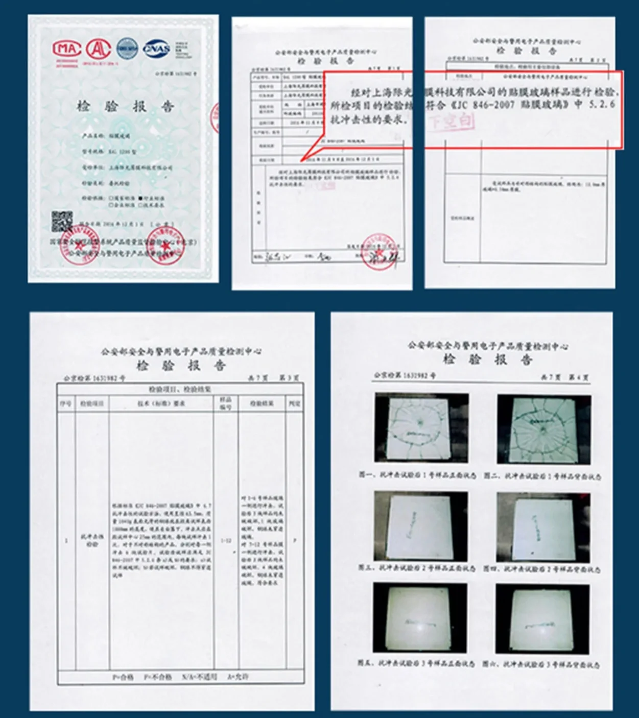 Safety Explosion-Proof Film Authoritative Certification