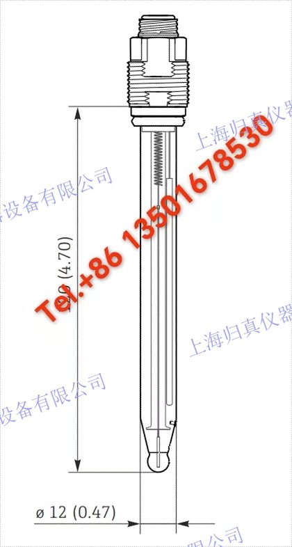 歸真儀器 可靠地線上測定pH值 - 使用ACITEK感測器 ACPHER 112 SE pH感測器