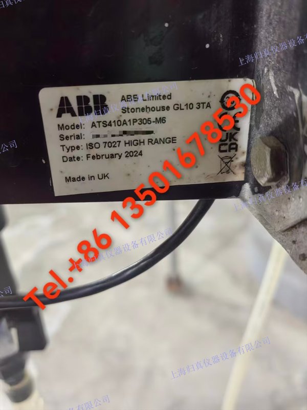 ABB低量程濁度系統(tǒng) 4690: ATS410A1P305-M6 濁度測量是飲用水中關鍵測量參數(shù)，表徵水質(zhì)清潔程度和過濾效果（如，是否用致病的病原體存在）