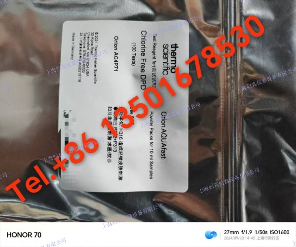 Thermo Scientific?熱電 Orion?奧立龍 粉末化學品包裝餘氯試劑：AC4P71 相關應用：?Environmental Thermo