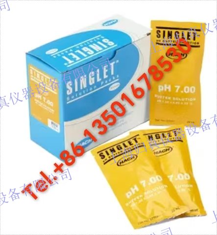 哈希HACH單線態一次性 pH 緩衝液，pH 7.00，pk/20；產品編號：2770120； pH 值：7.00；價格：聯繫我們13501678530