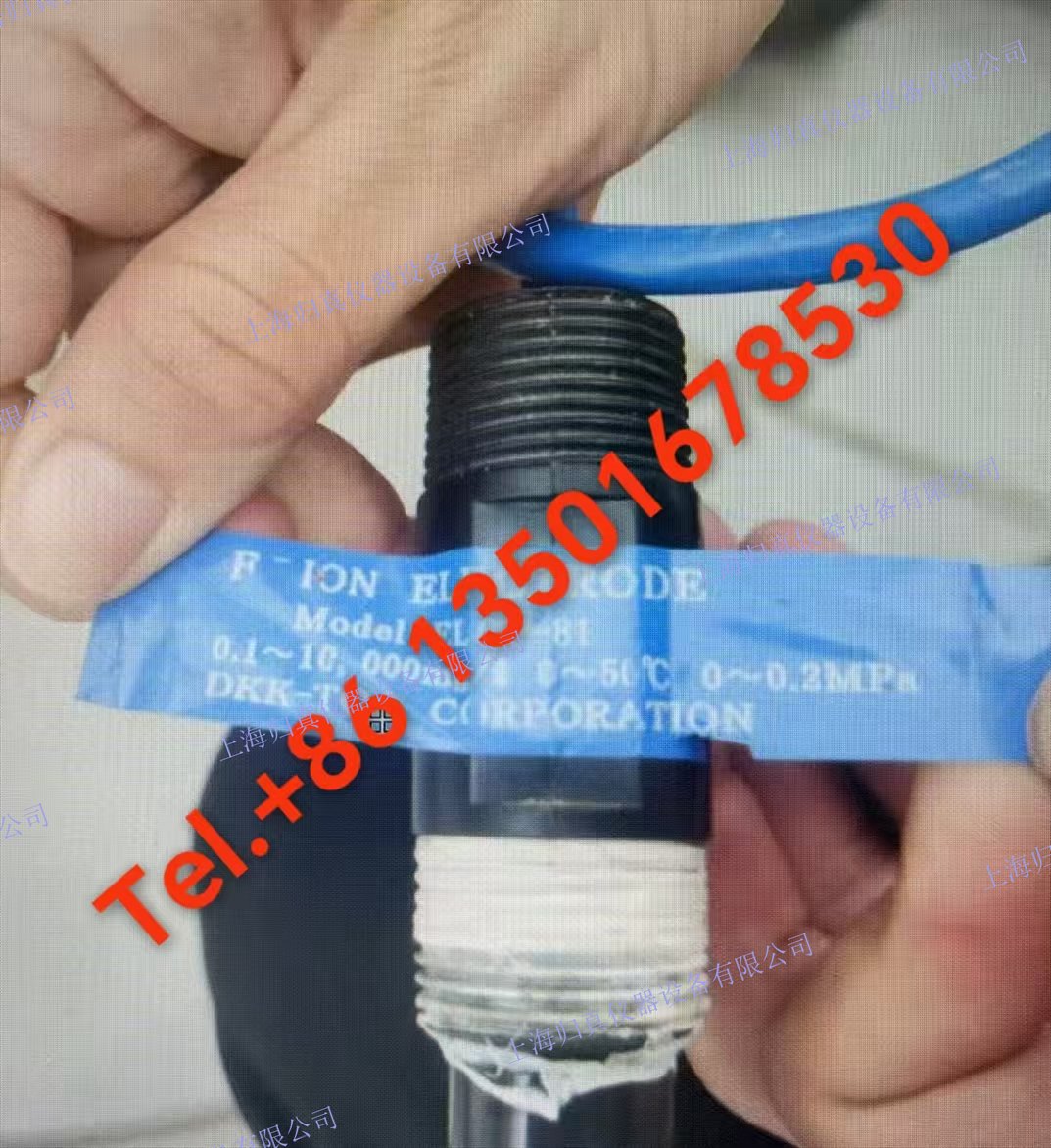 東亞DKK ELCP-81-5F 全新氟離子電極 ELCP-81-5F 氟離子電極ELCP81-5F（5m） 規範●內電極：銀/氯化銀電極 ●感應膜名稱：氟化鐳