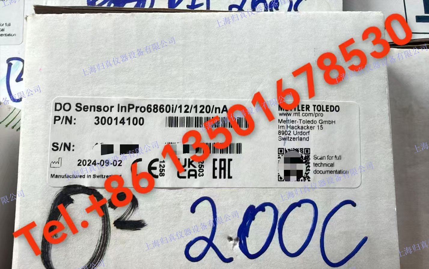 梅特勒-托利多METTLEDO溶氧感測器InPro6860i/12/120 數位化光學溶解氧感測器. InPro6860i是一種光學溶解氧感測器30014100