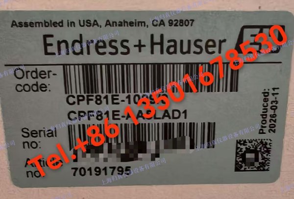E+H恩德斯豪斯 Endress+Hauser pH/ORP變送器 Liquisys CPM223:CPM223-PR8605 適用於所有工業領域的一體化盤裝變