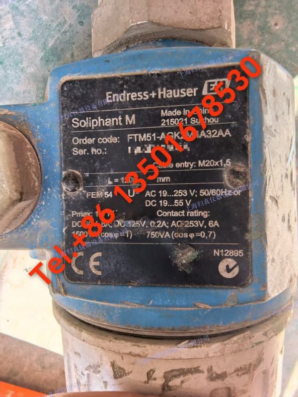 E+H 恩德斯豪斯Endress+Hauser 振動 點液位檢測 Soliphant FTM51-AGK2M4A32AA L=1200mm 堅固的點式液位元