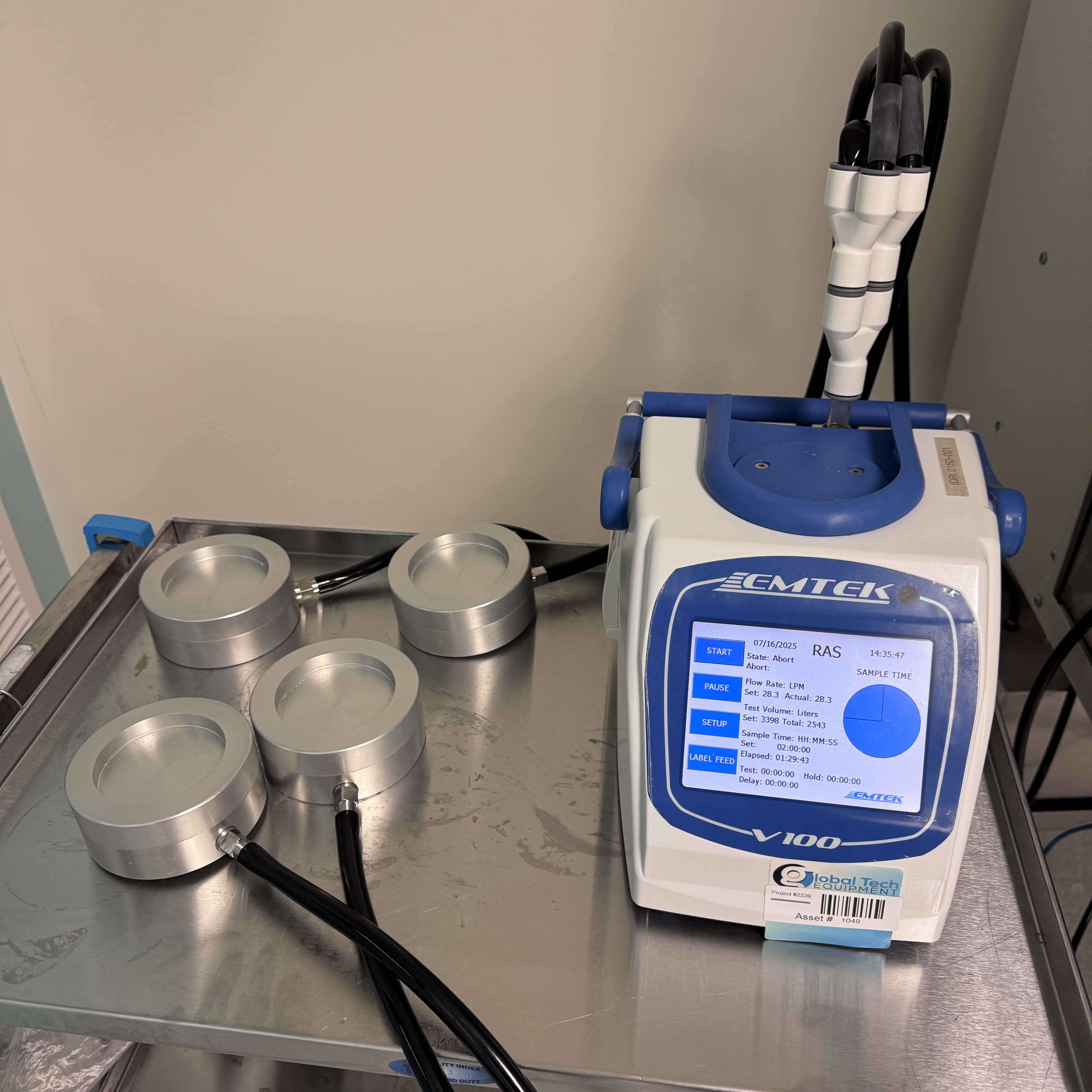 Emtek V100 便携式空气采样控制器（Portable Air Sample Controller）