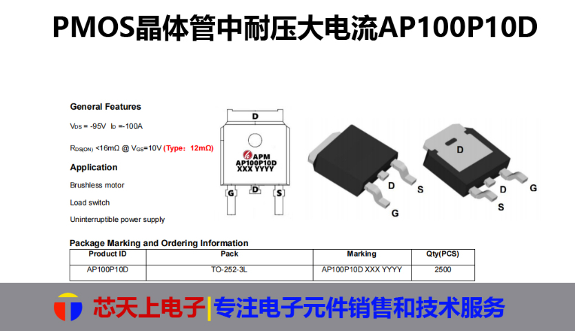 廣東AP220P03PTPMOS晶體管電話 深圳市芯天上電子科技供應(yīng)