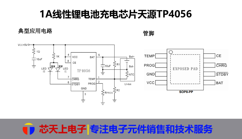 廣東CL4057鋰電池充電芯片原廠代理 深圳市芯天上電子科技供應(yīng)