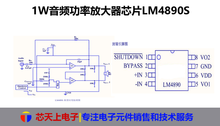 广东音频功放芯片 深圳市芯天上电子科技供应