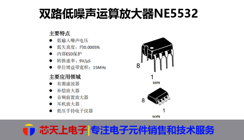 LMV386运算放大器芯片 深圳市芯天上电子科技供应