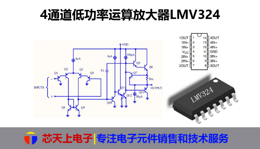 TL081运算放大器芯片品质稳定 深圳市芯天上电子科技供应