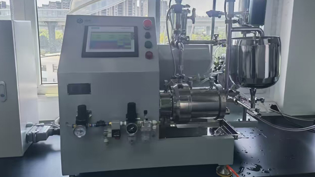 上海聚氨酯实验室纳米砂磨机研磨视频 欢迎咨询 上海朋泽机电科技供应