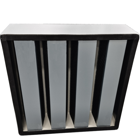 镀锌框活性炭蜂窝板箱式V型过滤器