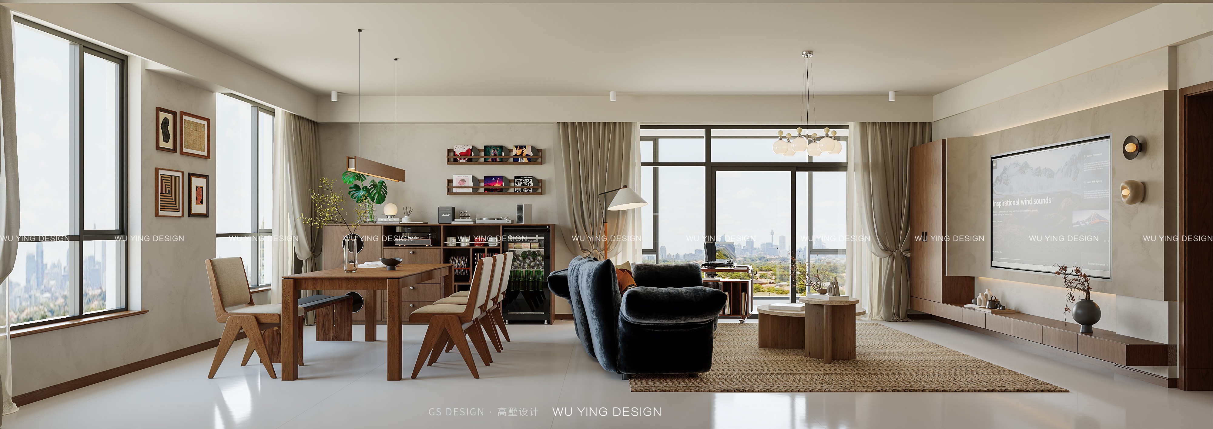 GS DESIGN | 小成本旧房二次改造：纵观钱塘江景落陷于杭城の旧日绮梦