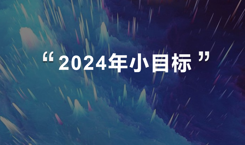 2024年小目標(biāo)，你完成了嗎？