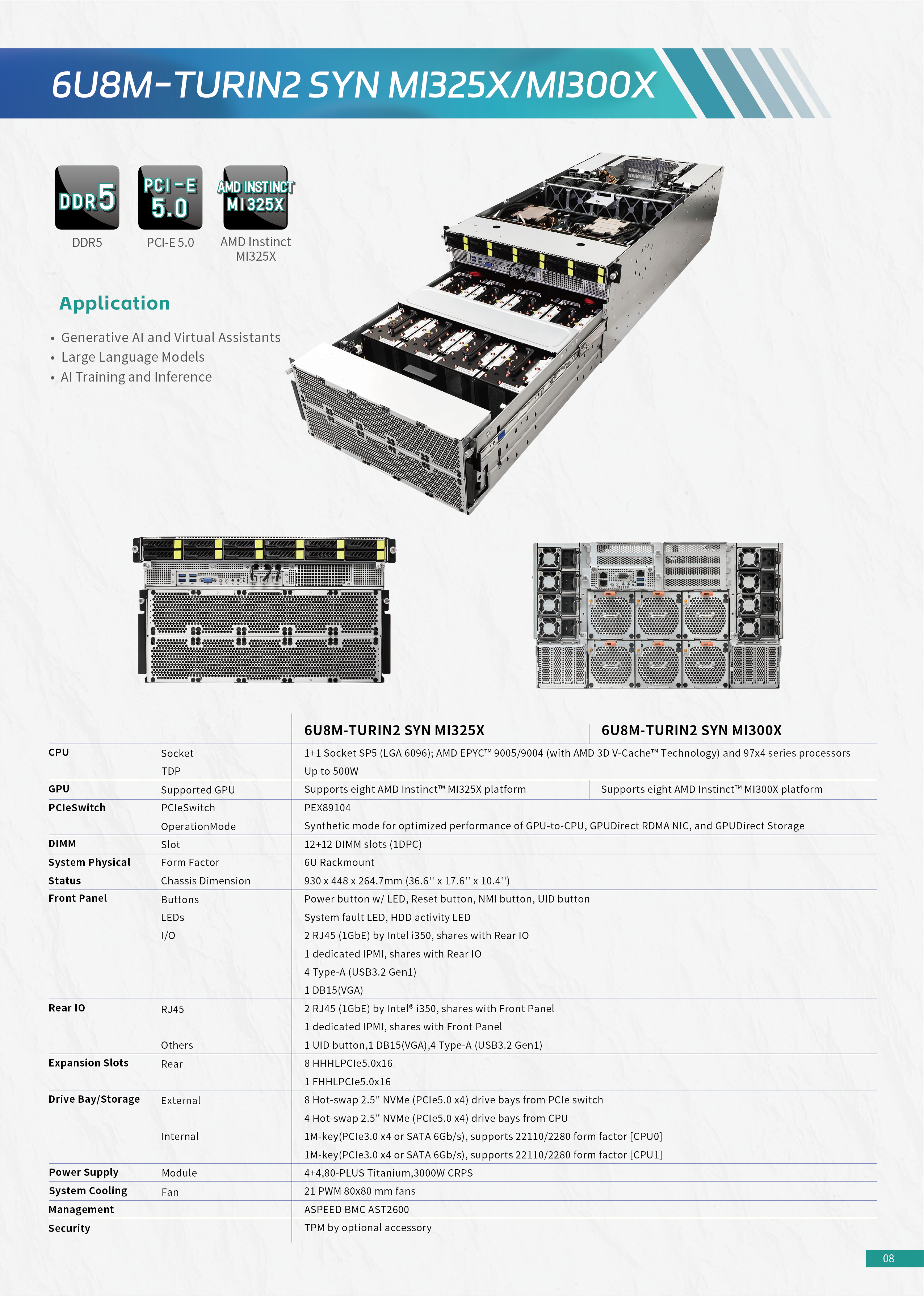 myu② 6U8M-TURIN2 SYN MI325X_3DSTOR Technology CO.,LTD