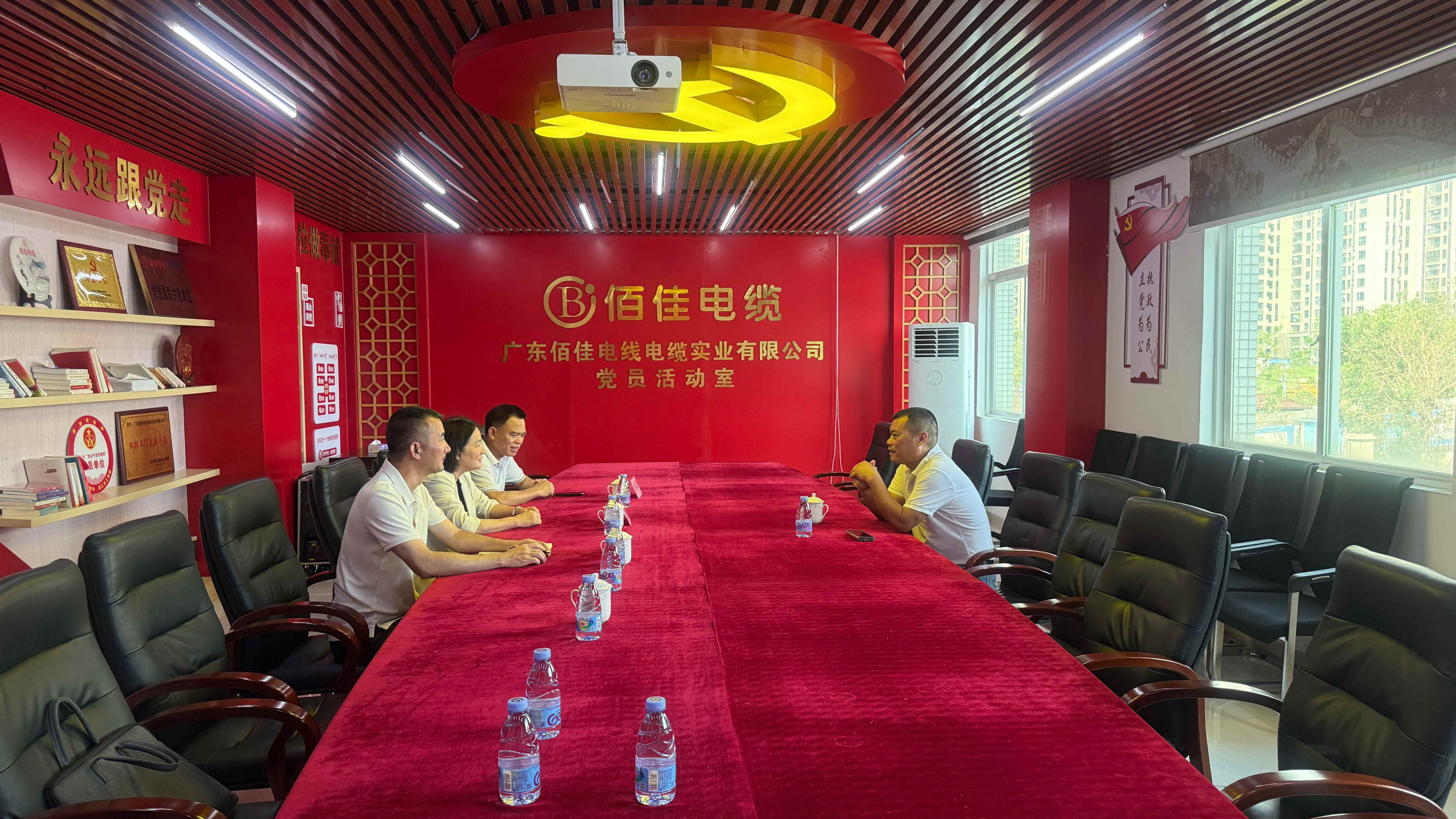 『amg·新葡萄88833(macau)股份有限公司电缆』赤坎区政协主席莅临amg·新葡萄88833(macau)股份有限公司电缆公司开展抗击台风复工复产调研工作