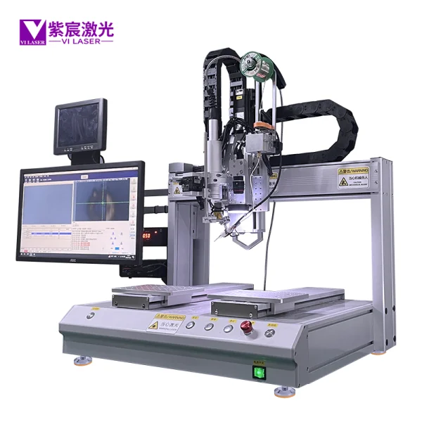 桌面式視覺定位激光錫絲焊接機(jī)