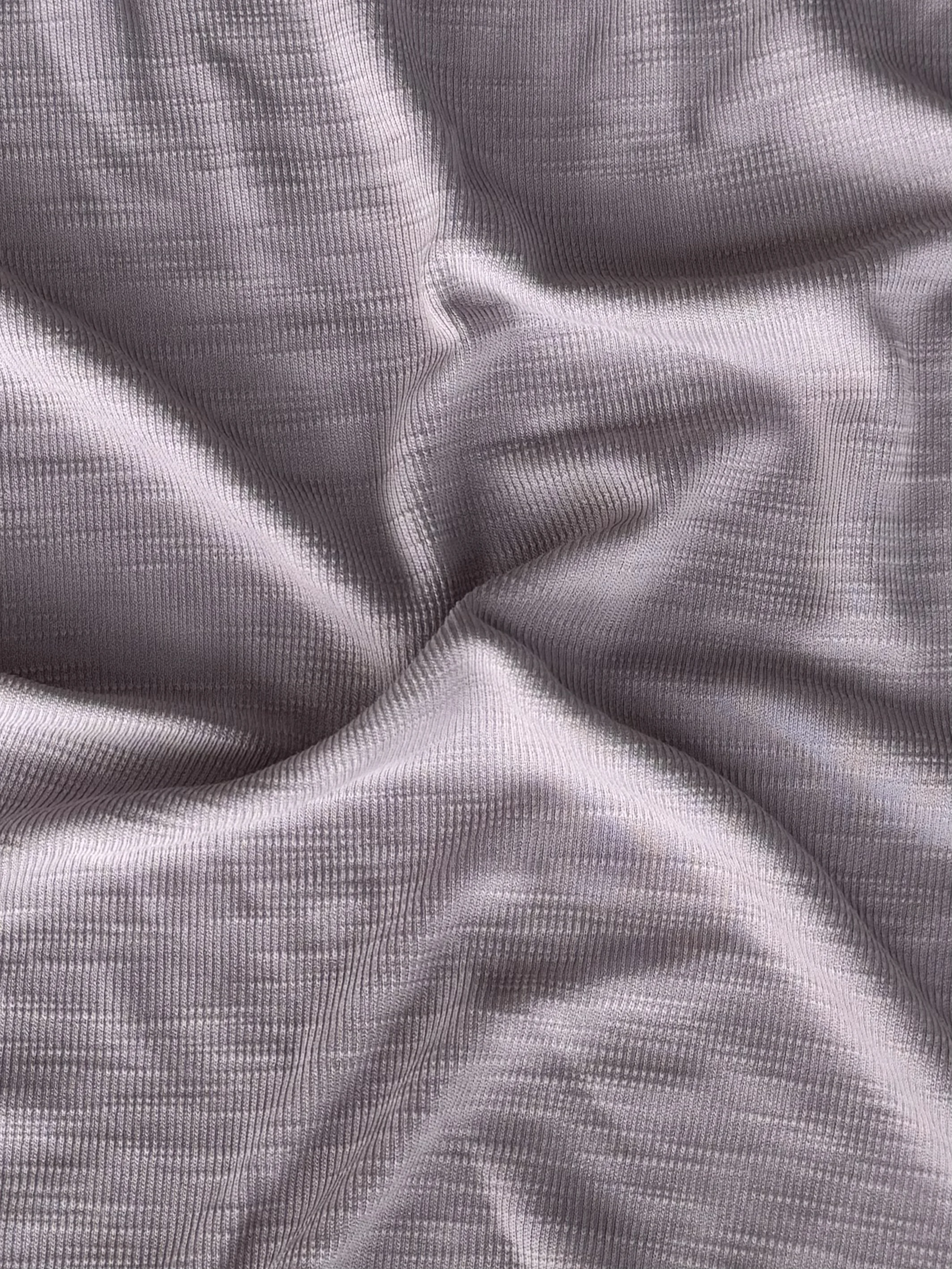 Slub Rib Taro-Purple Fine Slub Rib - Elegant Lightweight Knit Fabric