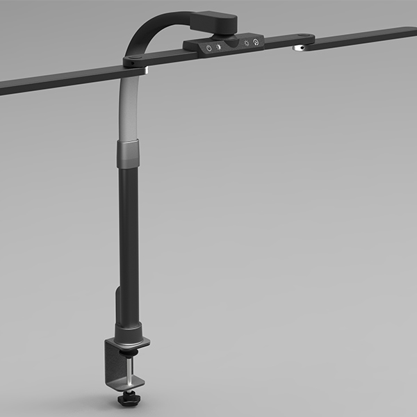 三節伸縮桌夾燈