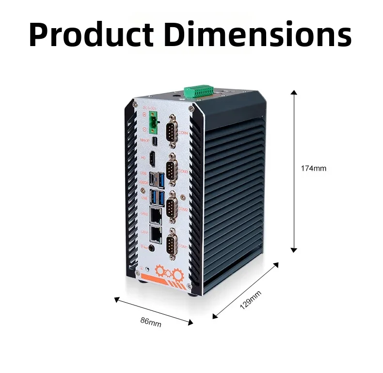 1235U Industrial PC for Multi-Serial Robotics Connectivity