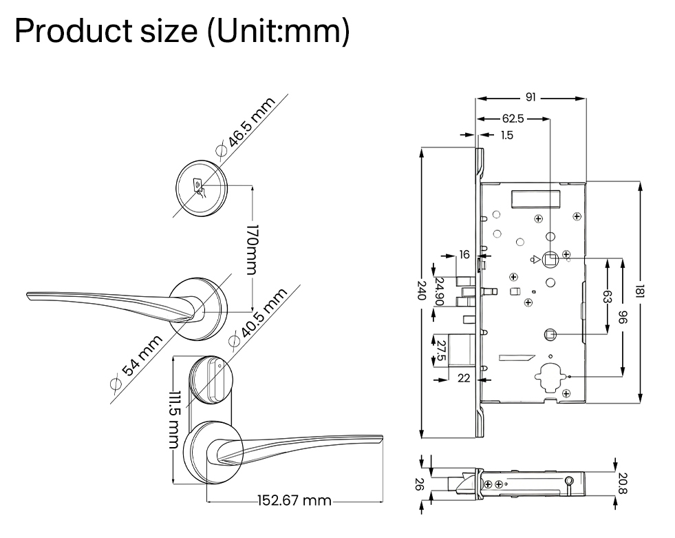 ZDS-YX hotel RFID lock，PFID Card