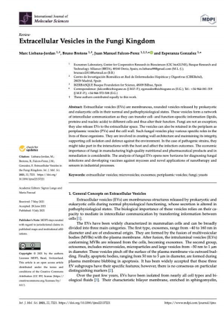 Extracellular Vesicles in the Fungi Kingdom Extracellular Vesicles in the Fungi Kingdom