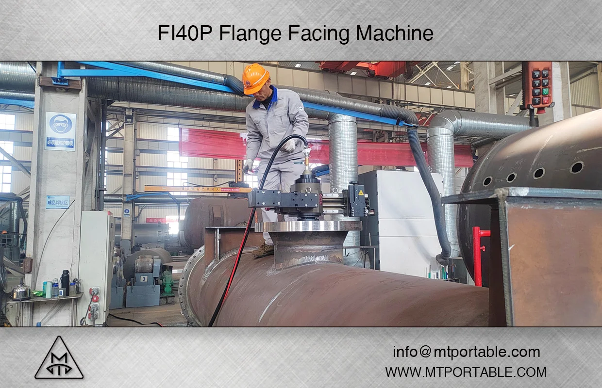 FI40P flange facing machine