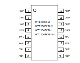 WTC1006KSI引腳圖