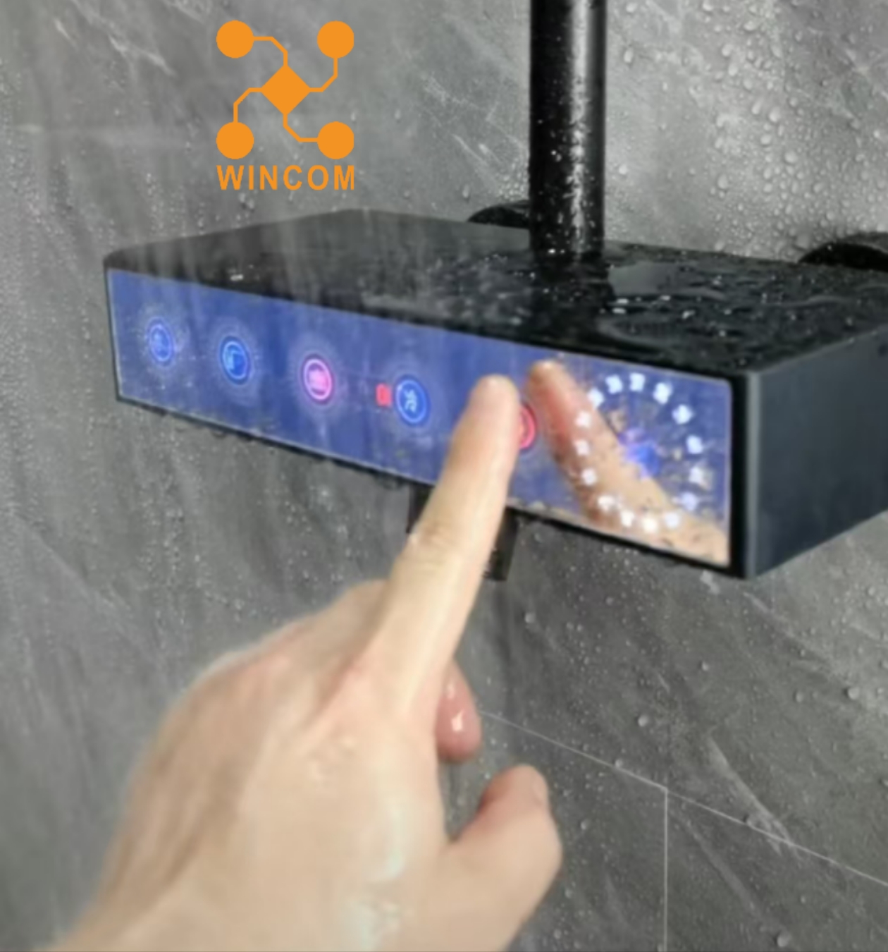 可運用WTC6208KSI衛(wèi)浴花灑觸摸按鍵圖