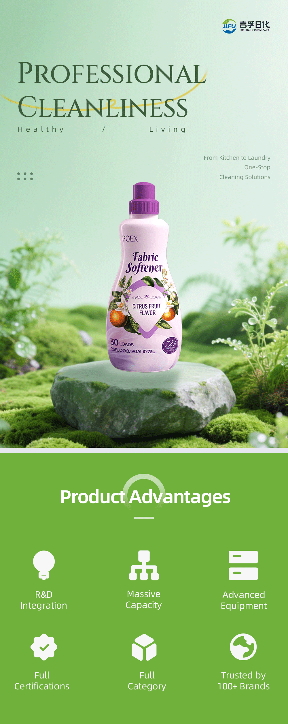 POEX Fabric Softener - Gentle Laundry Care | JIFU