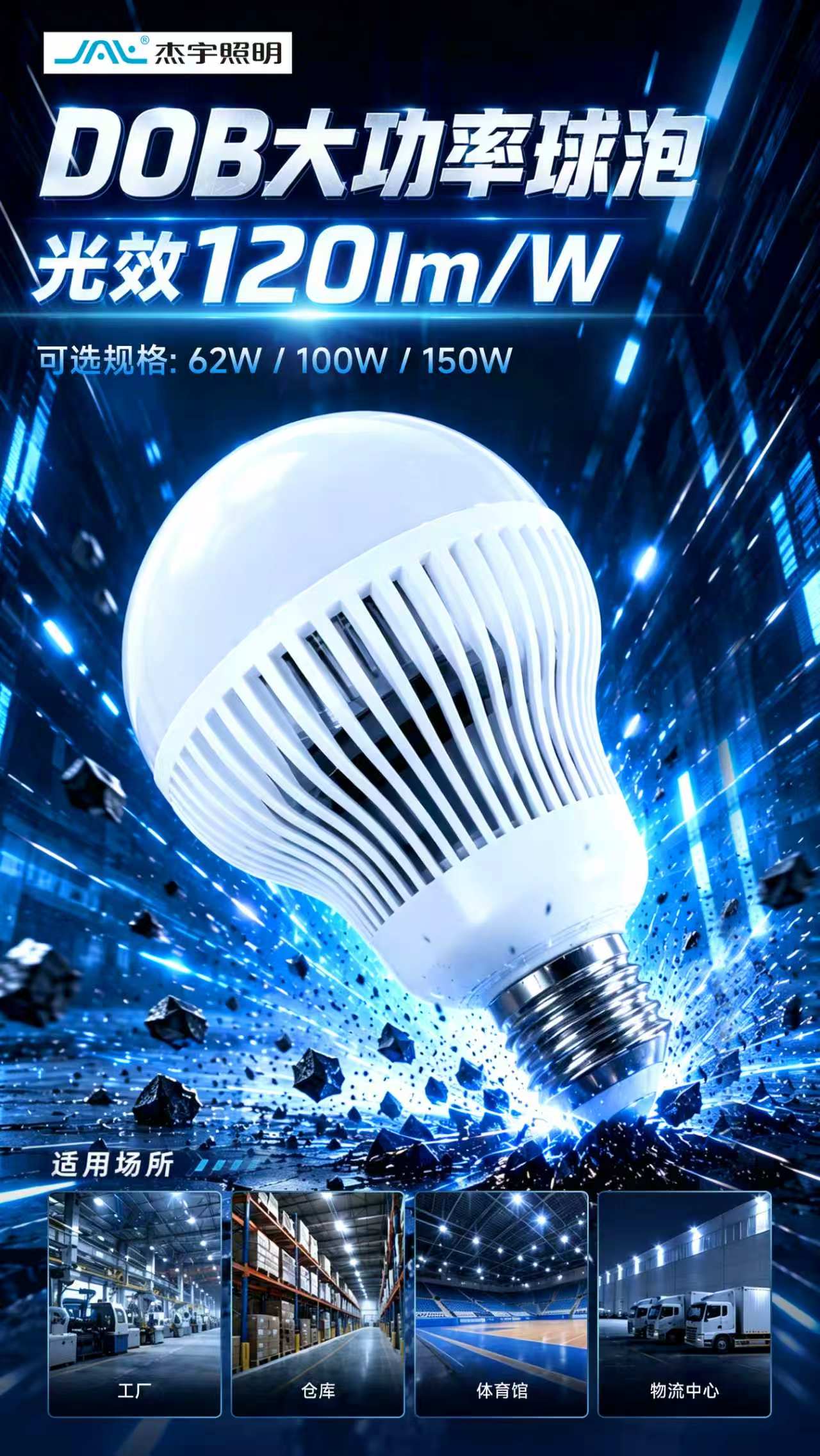 DOB方案球泡：工业照明的高效节能新选择