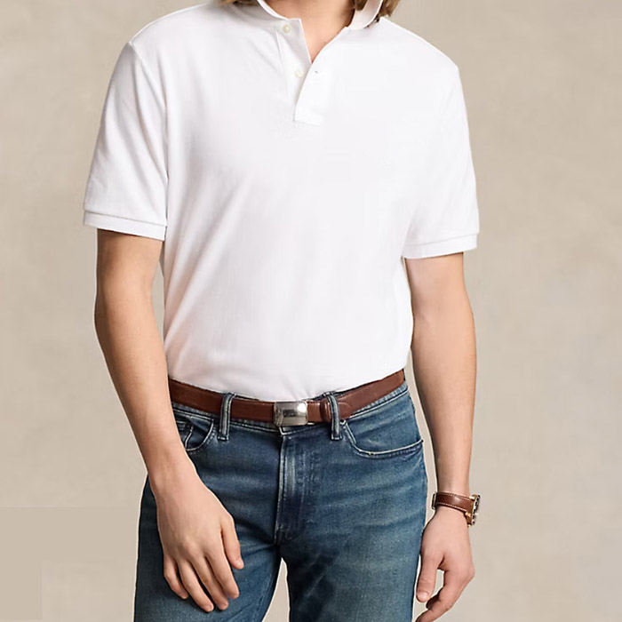common mesh polo shirt for men
