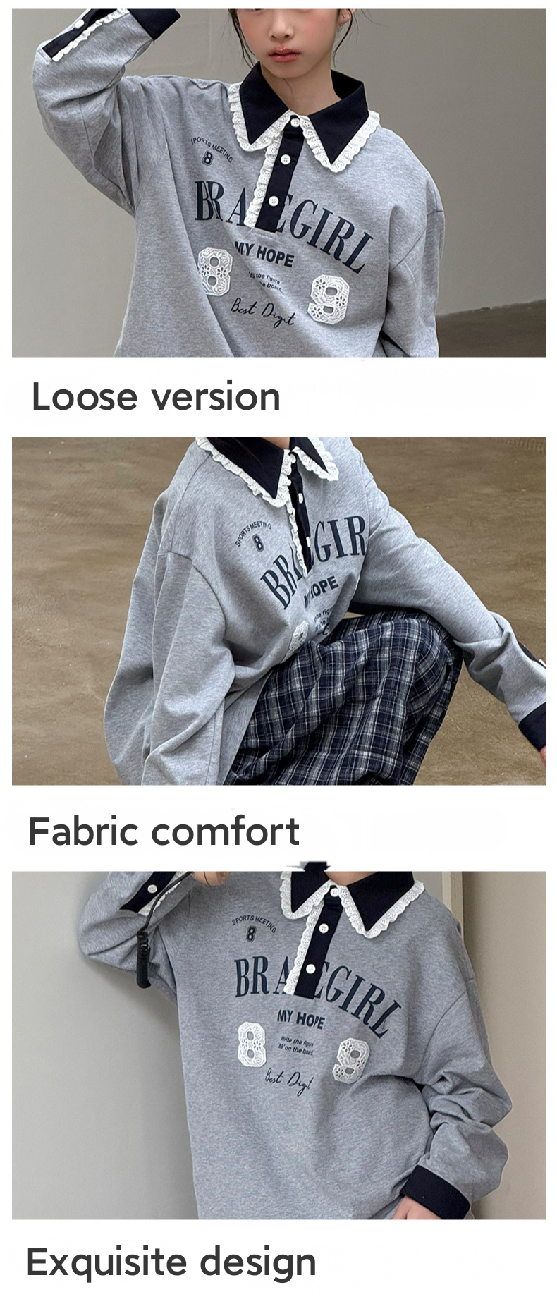 cute grey polo shirt for girls
cute grey polo shirt for girls