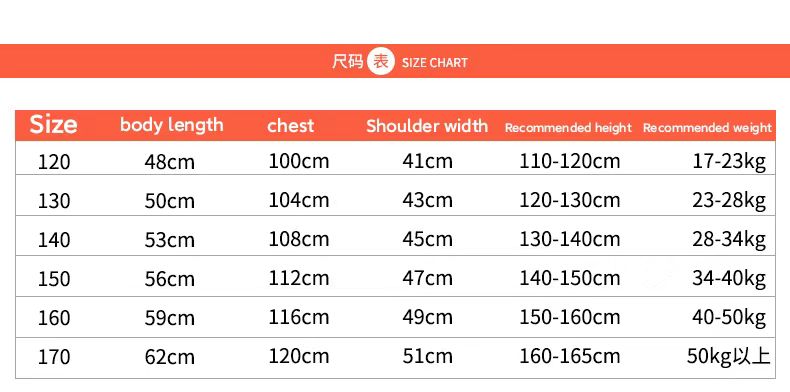 Size Chart Size Chart