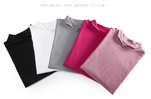 women's lapel long-sleeved t-shirt
