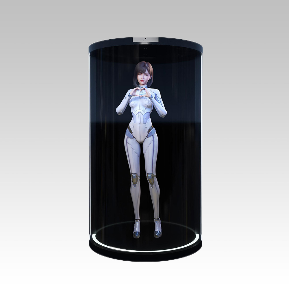 75寸 AI數(shù)字人全息艙知識問答機