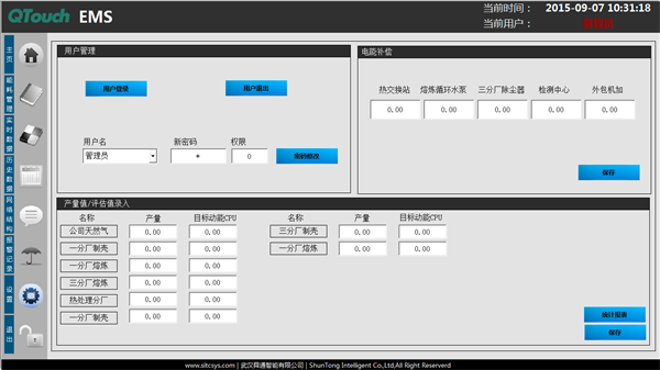 企业能效管理系统参数