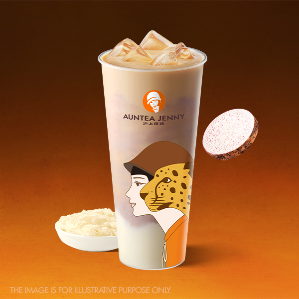 Taro Mochi Milk Tea_Auntea Jenny Fresh fruit Tea