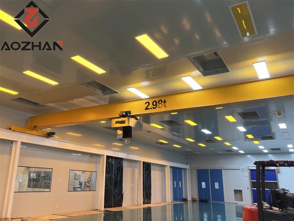 潔凈防塵車間2.98T無塵歐式起重機(jī)