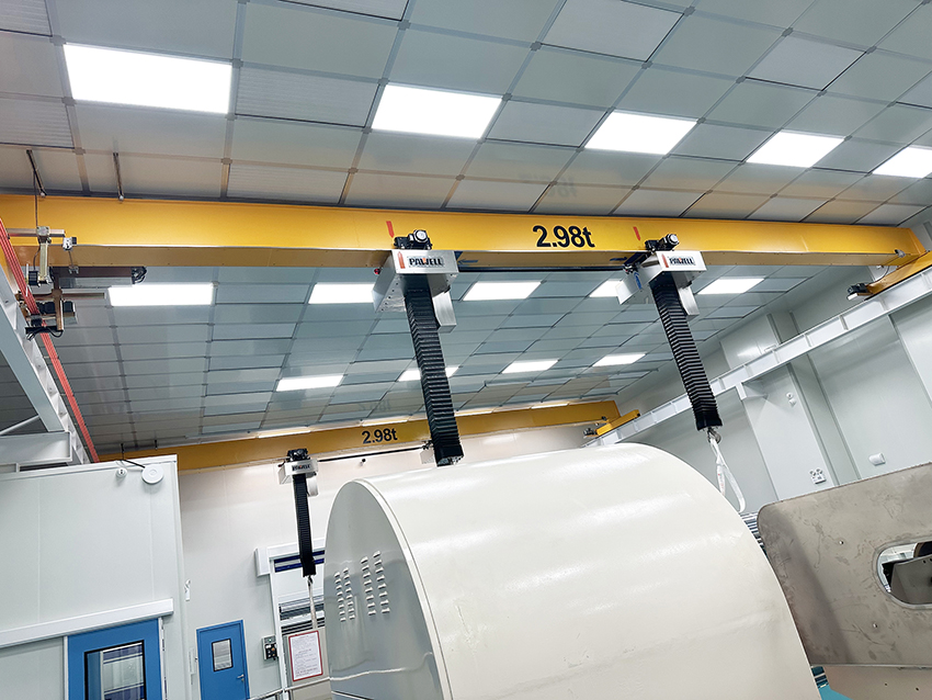 無塵室2.98T雙主機橋式起重機