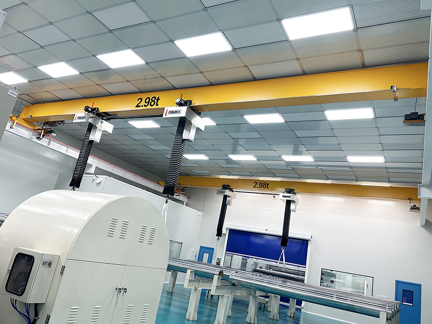 無塵室2.98T雙主機橋式起重機