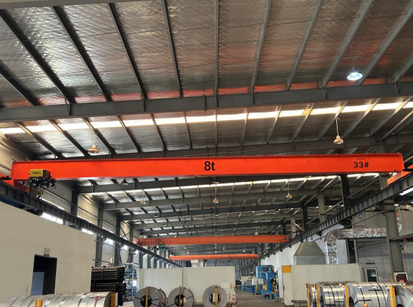 安裝多臺(tái)5T歐式電動(dòng)單梁橋式起重機(jī)