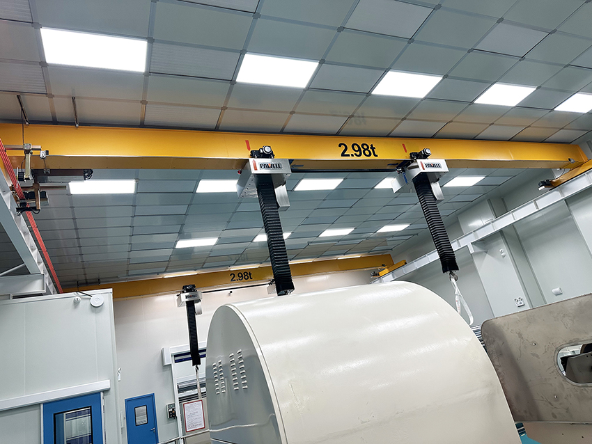 無塵室2.98T雙主機橋式起重機
