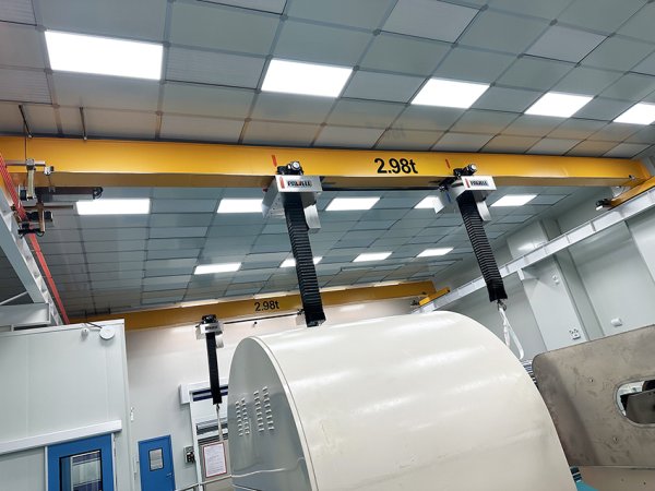 無塵室2.98T雙主機橋式起重機