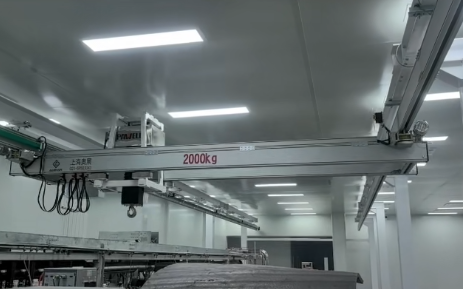 石墨烯創(chuàng)新中心潔凈車間交付 KBK 輕型潔凈標(biāo)準(zhǔn)起重機(jī)